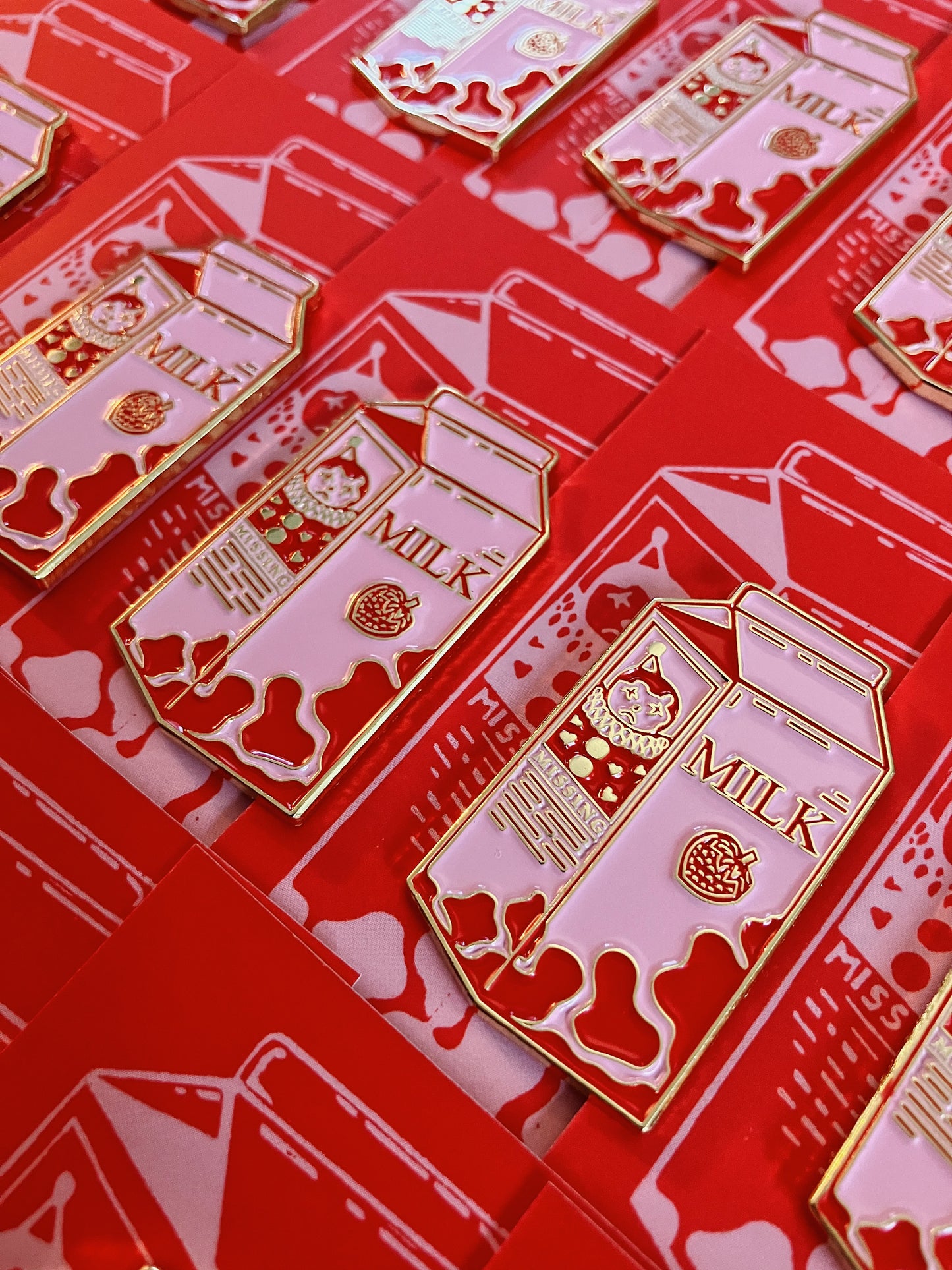 ‘MILK’ Enamel Badge