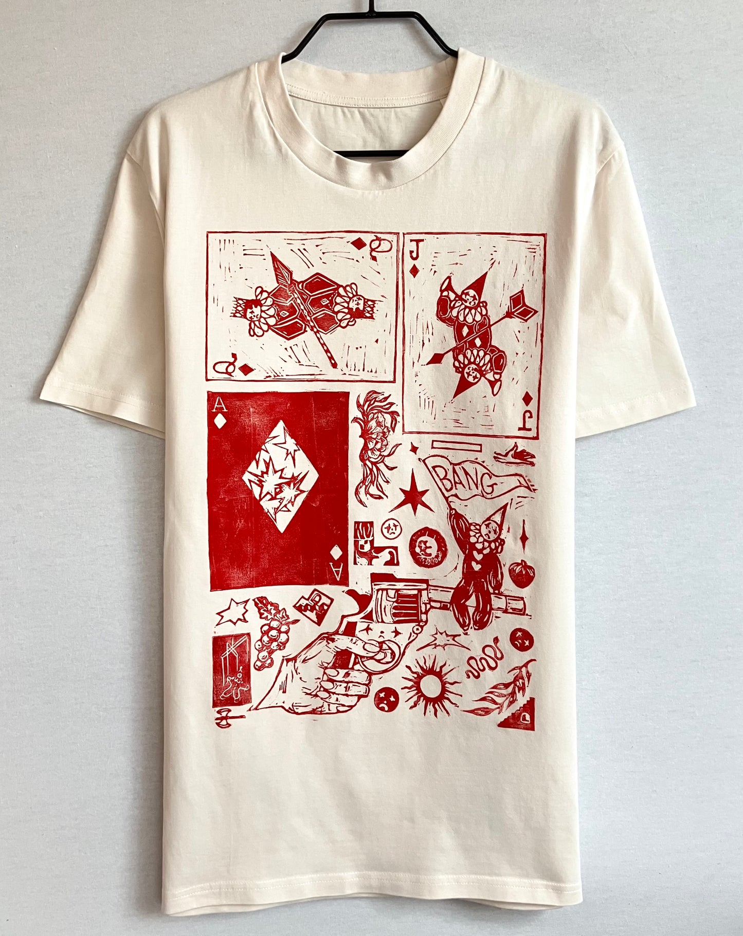 Handprinted Unisex Shirt Size M