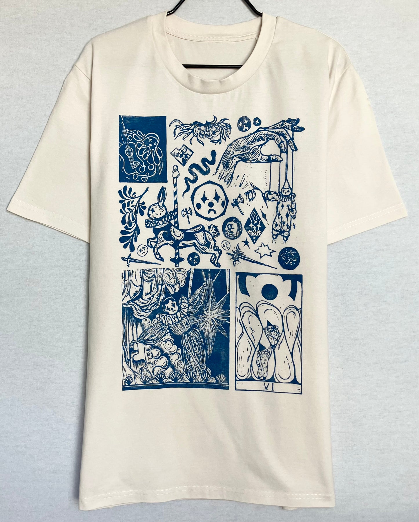 Handprinted Unisex Shirt Size L