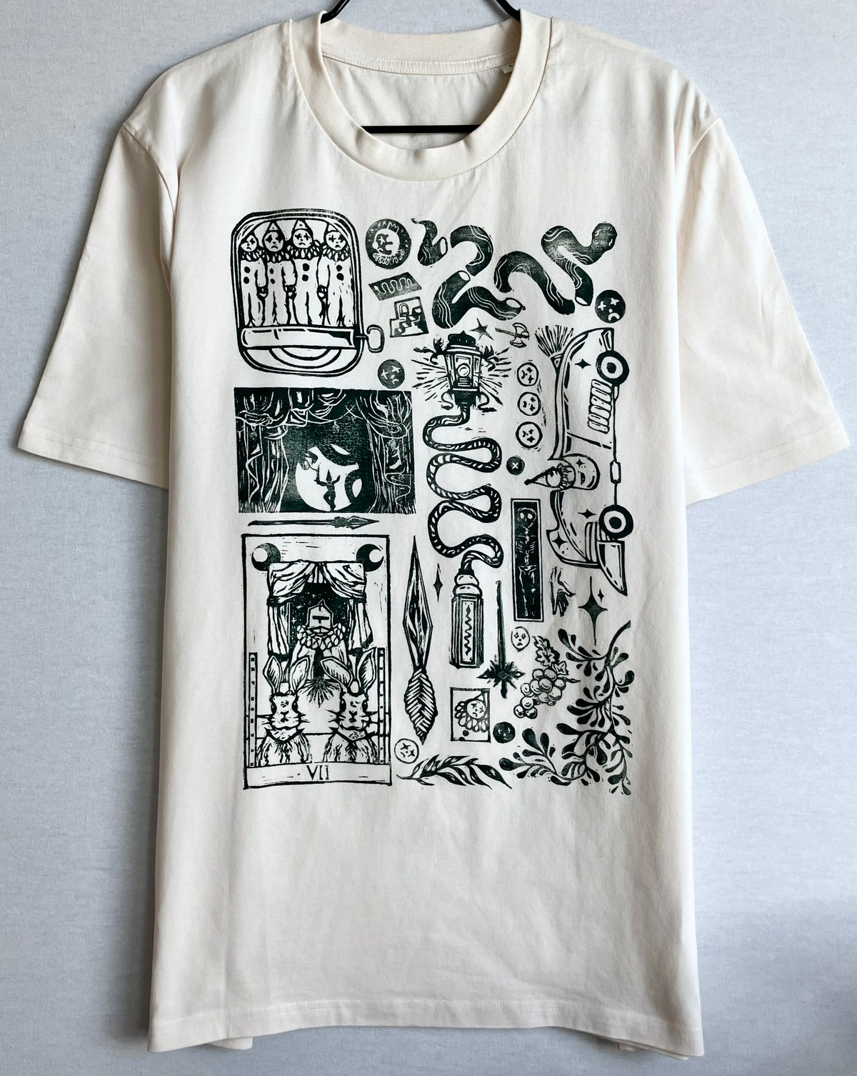 Handprinted Unisex Shirt Size L