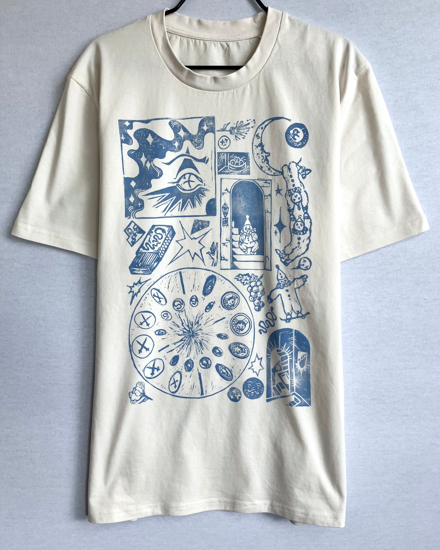 Handprinted Unisex Shirt Size L