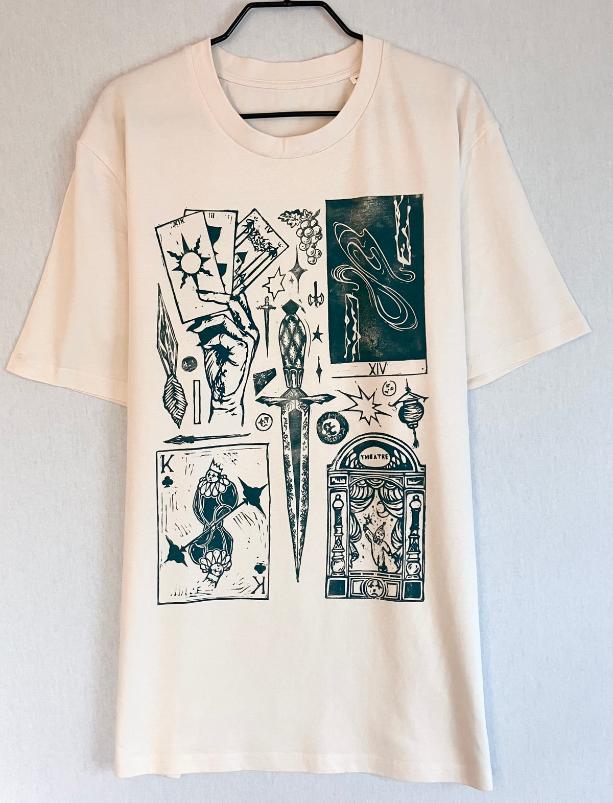 Handprinted Unisex Shirt Size XL