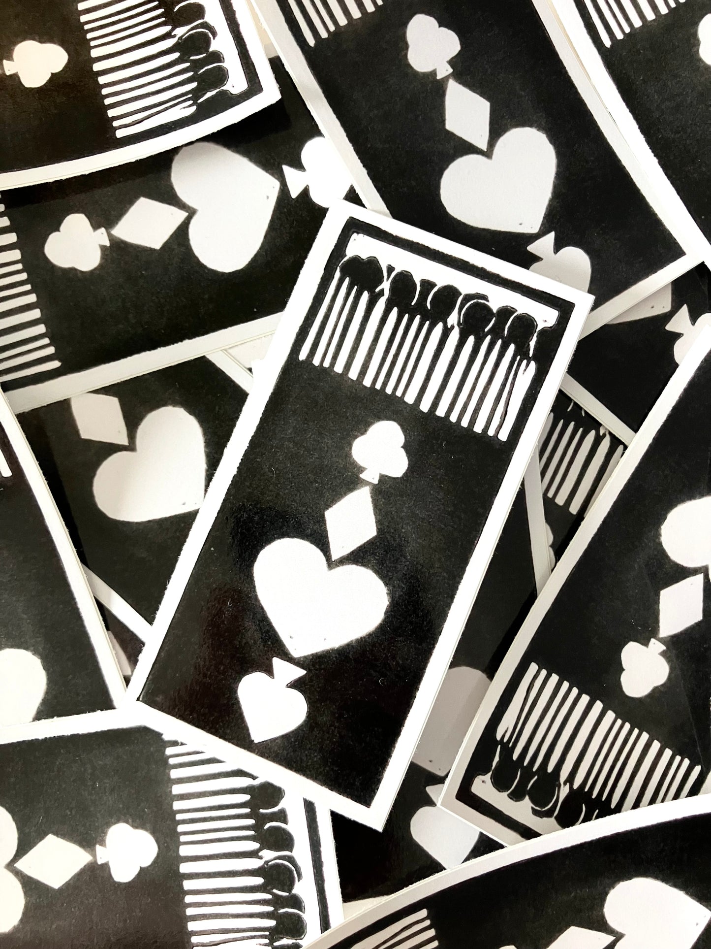 Matchbox print sticker
