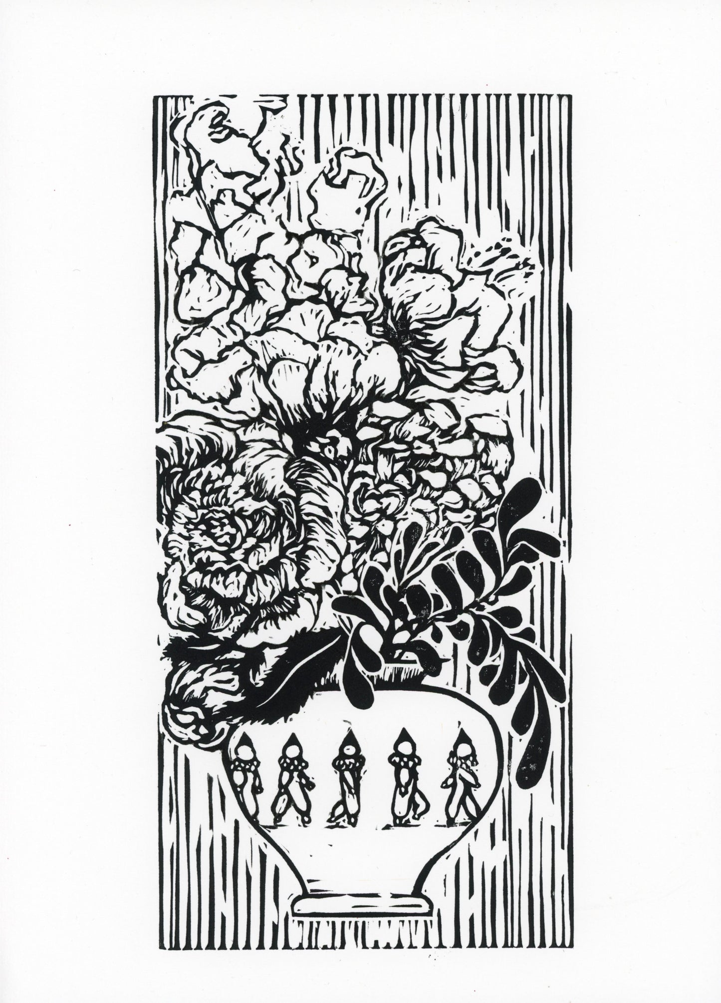 'Flower Vase' original print