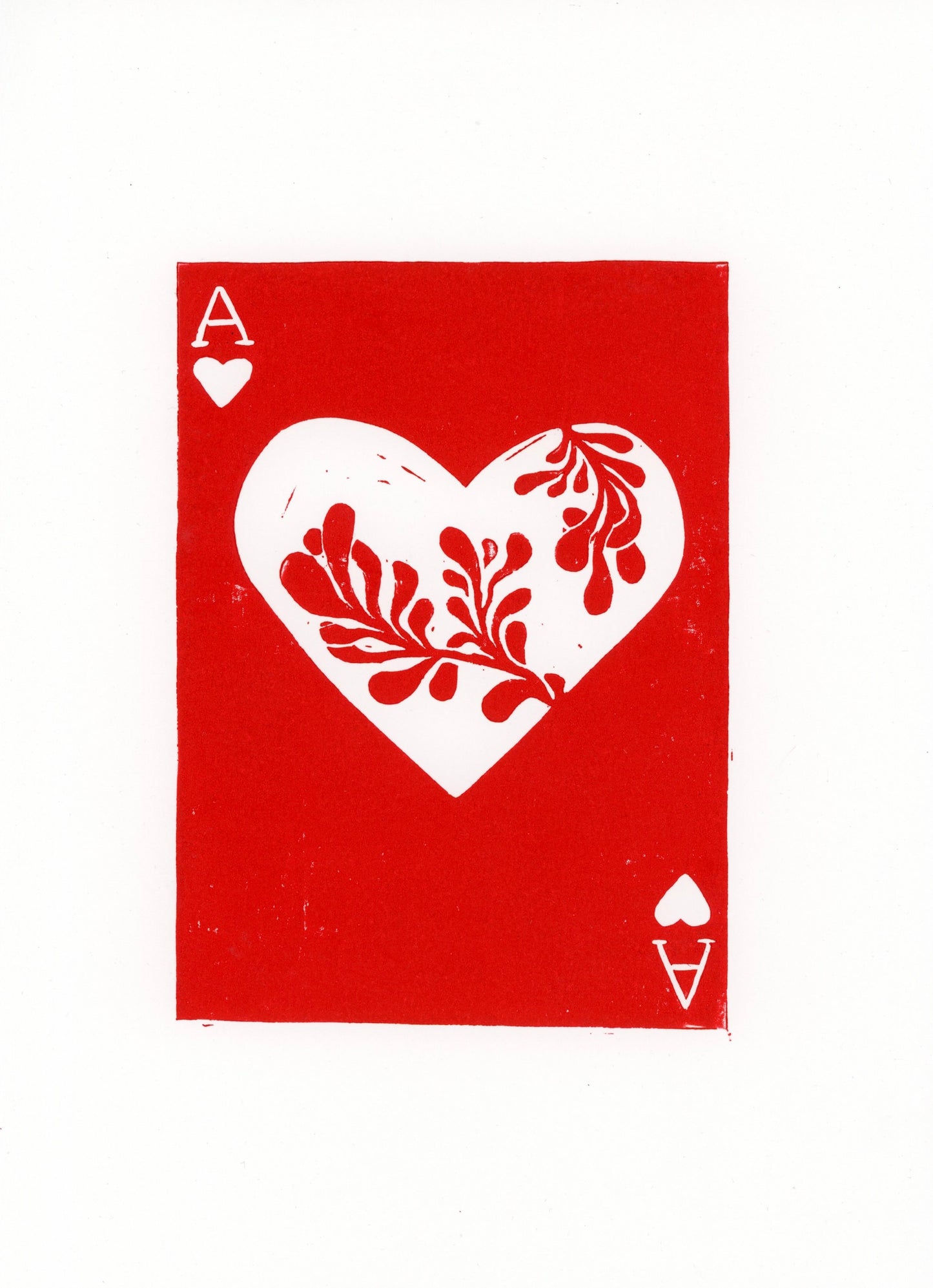 'Ace of Hearts' original print
