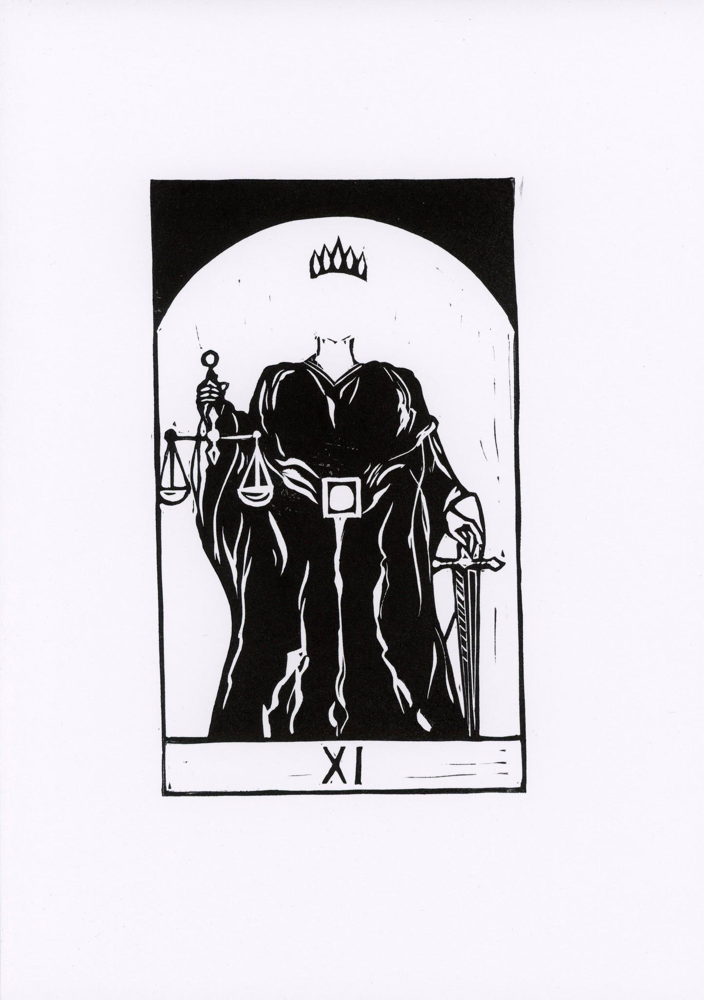 'Justice' original print