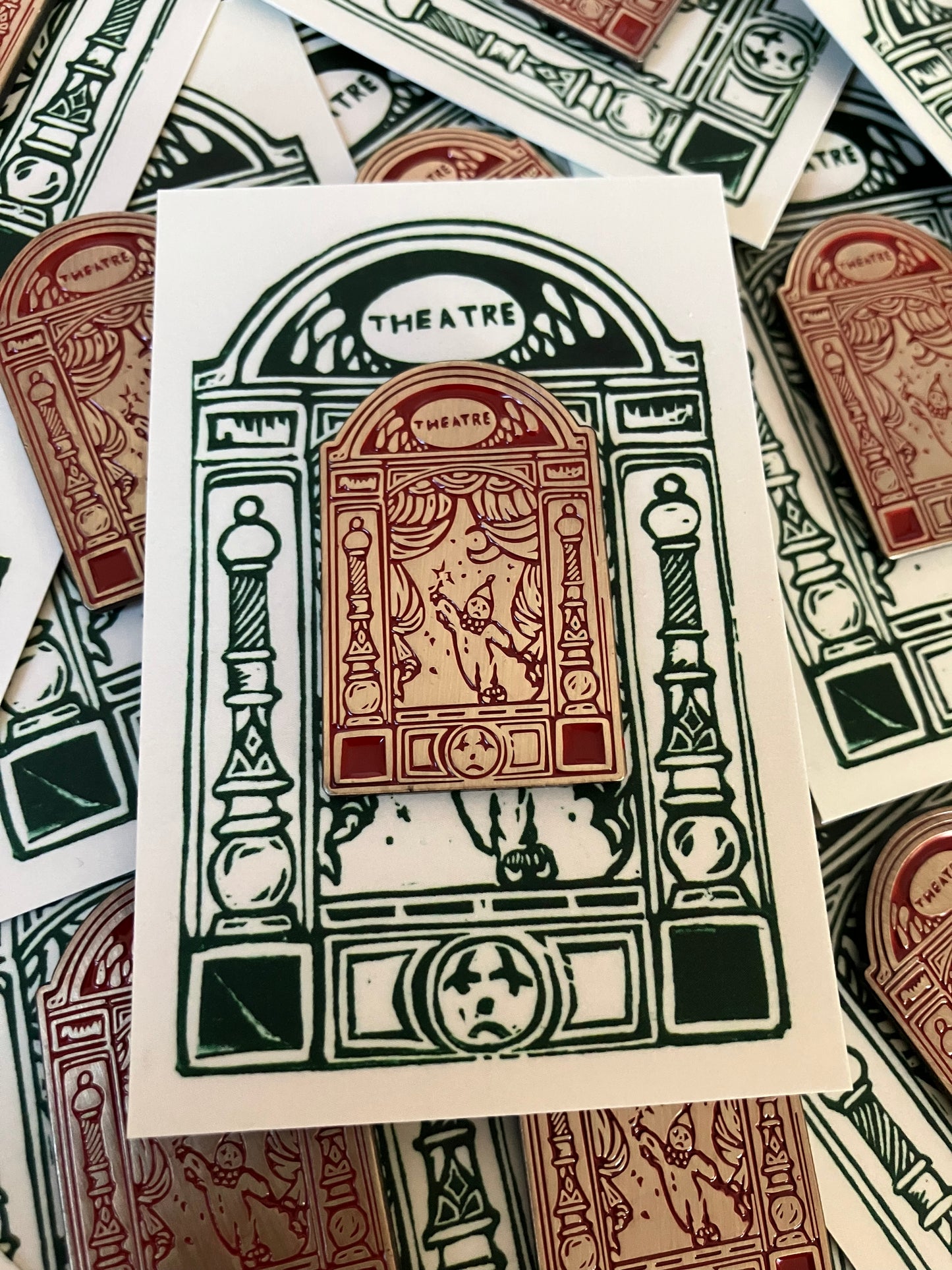 ‘Theatre’ Enamel Badge