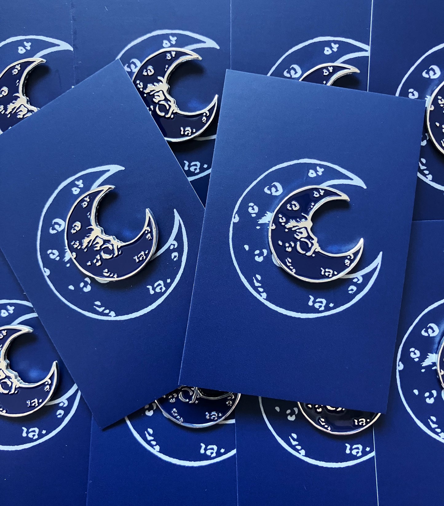 ‘Mr Moon’ Enamel Badge