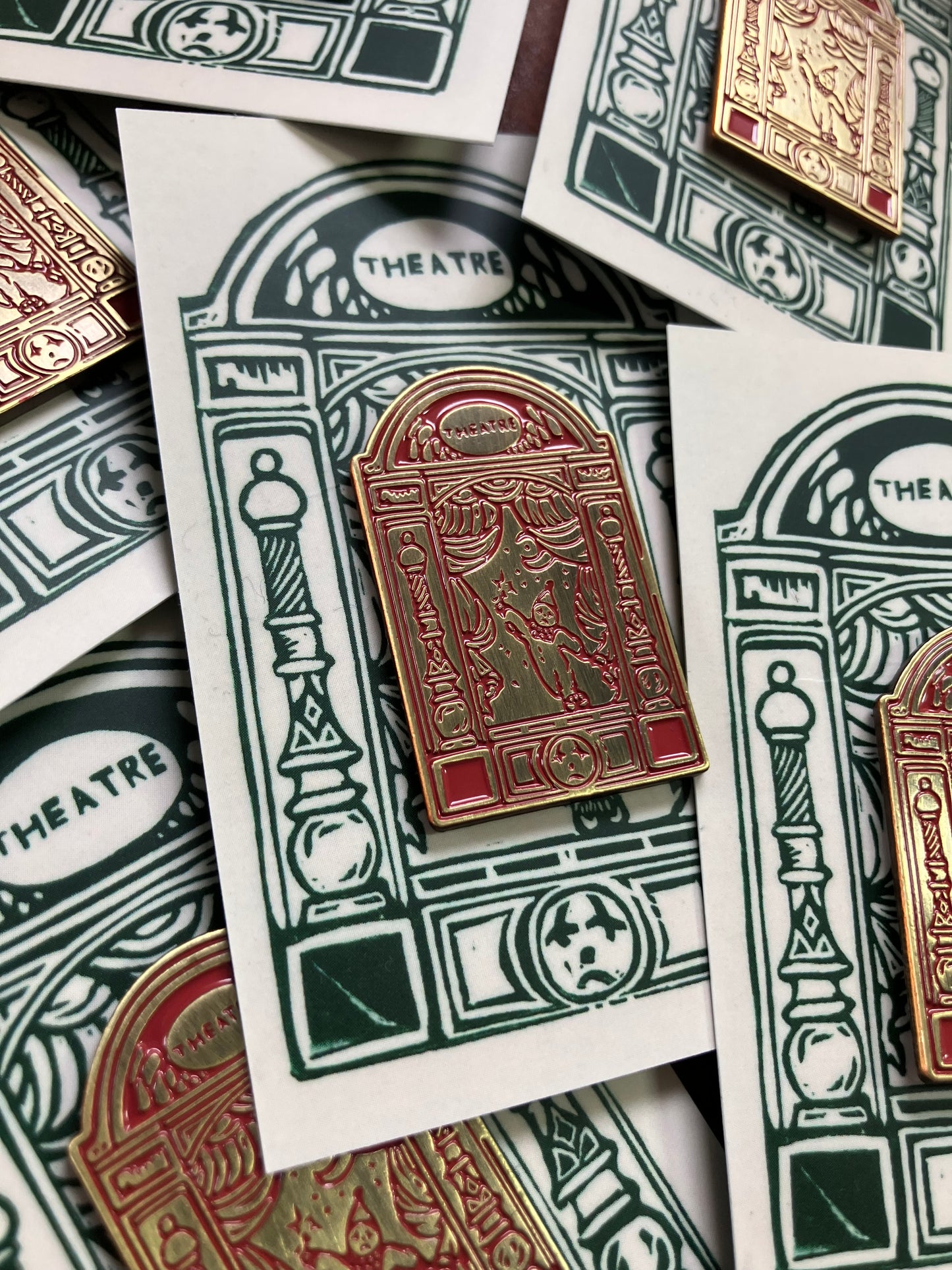 ‘Theatre’ Enamel Badge