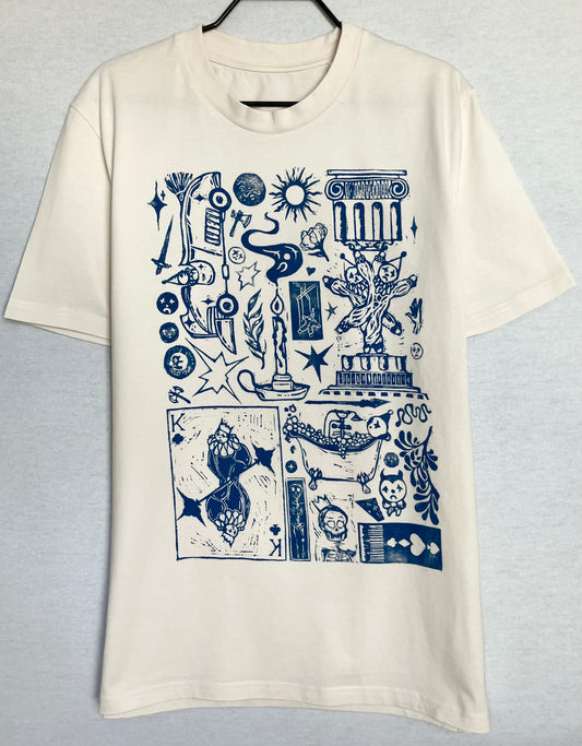 Handprinted Unisex Shirt Size M