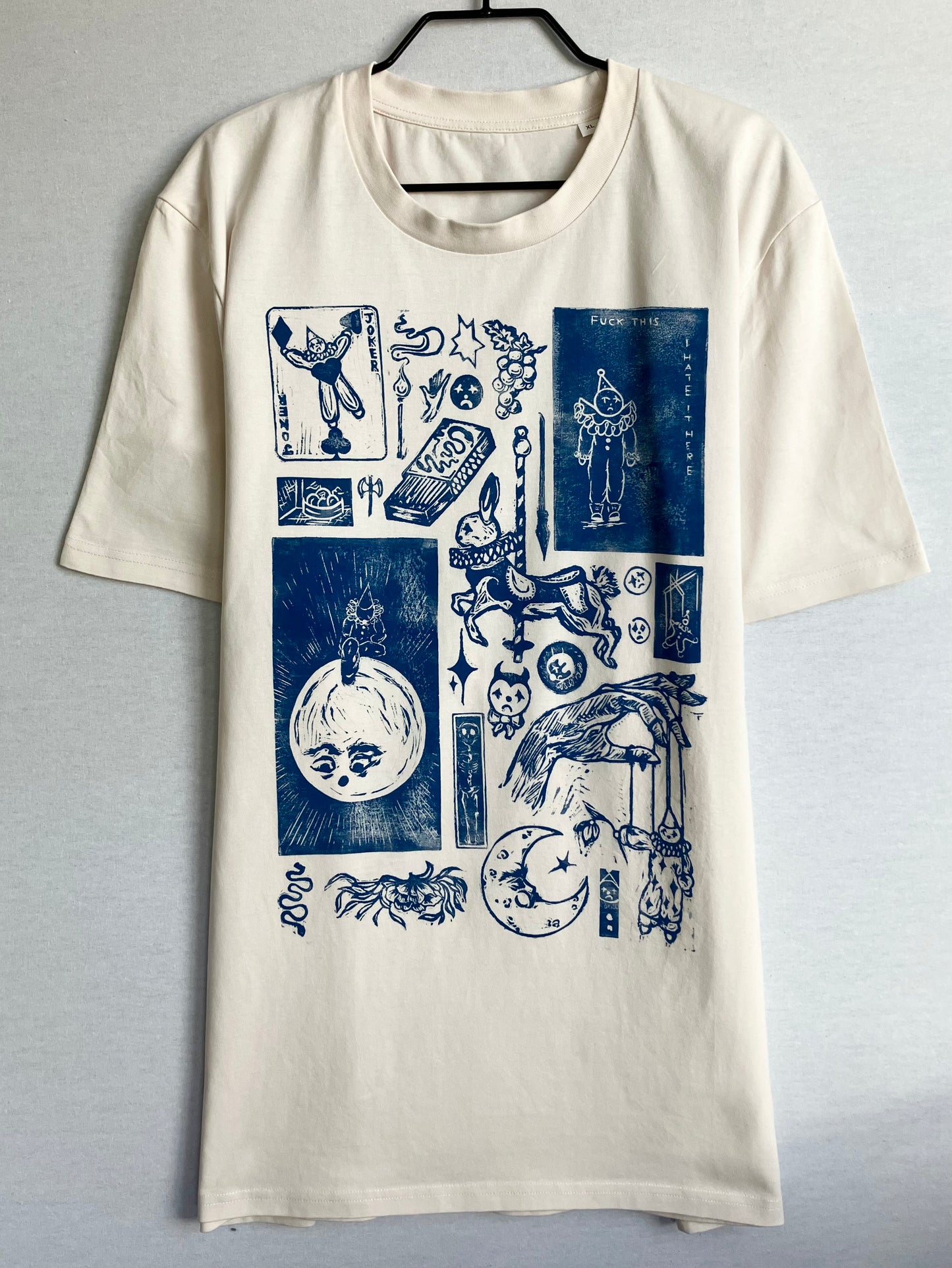 Handprinted Unisex Shirt Size XL