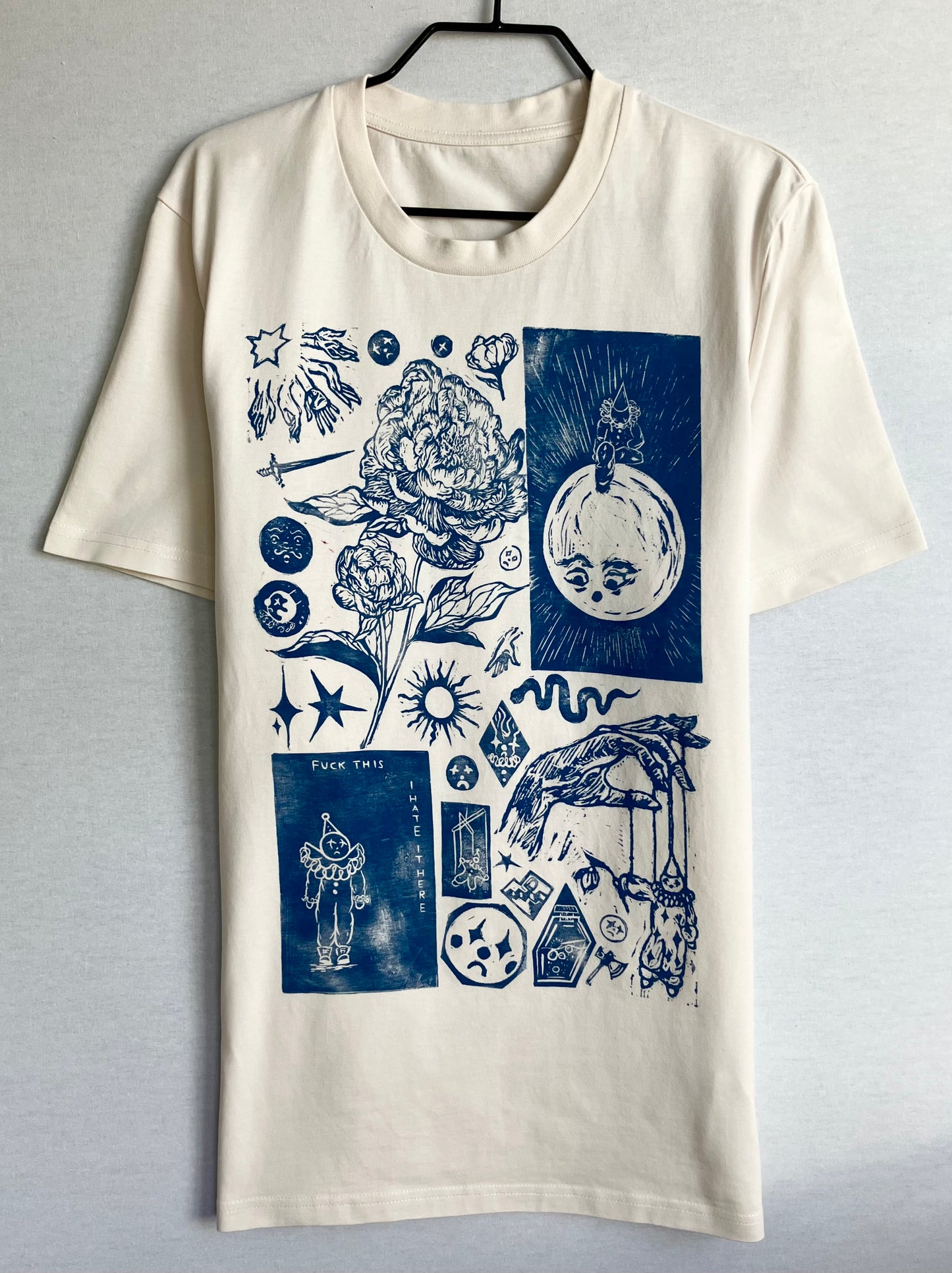 Handprinted Unisex Shirt Size M