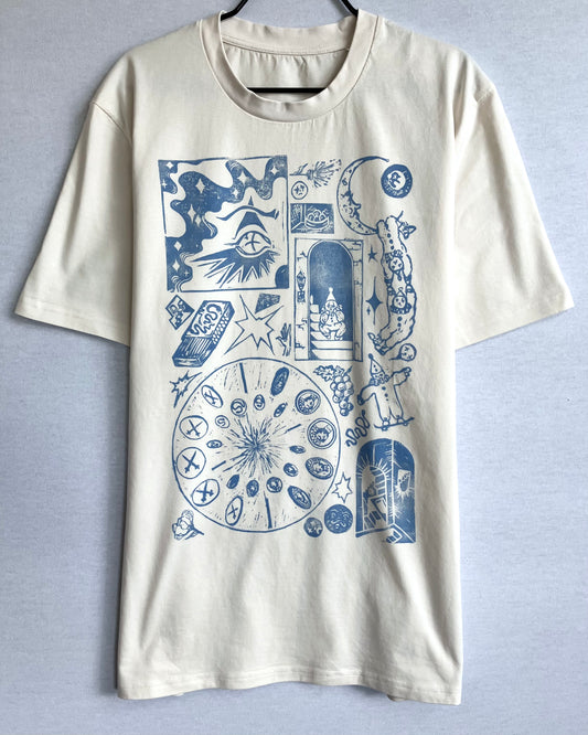 Handprinted Unisex Shirt Size L