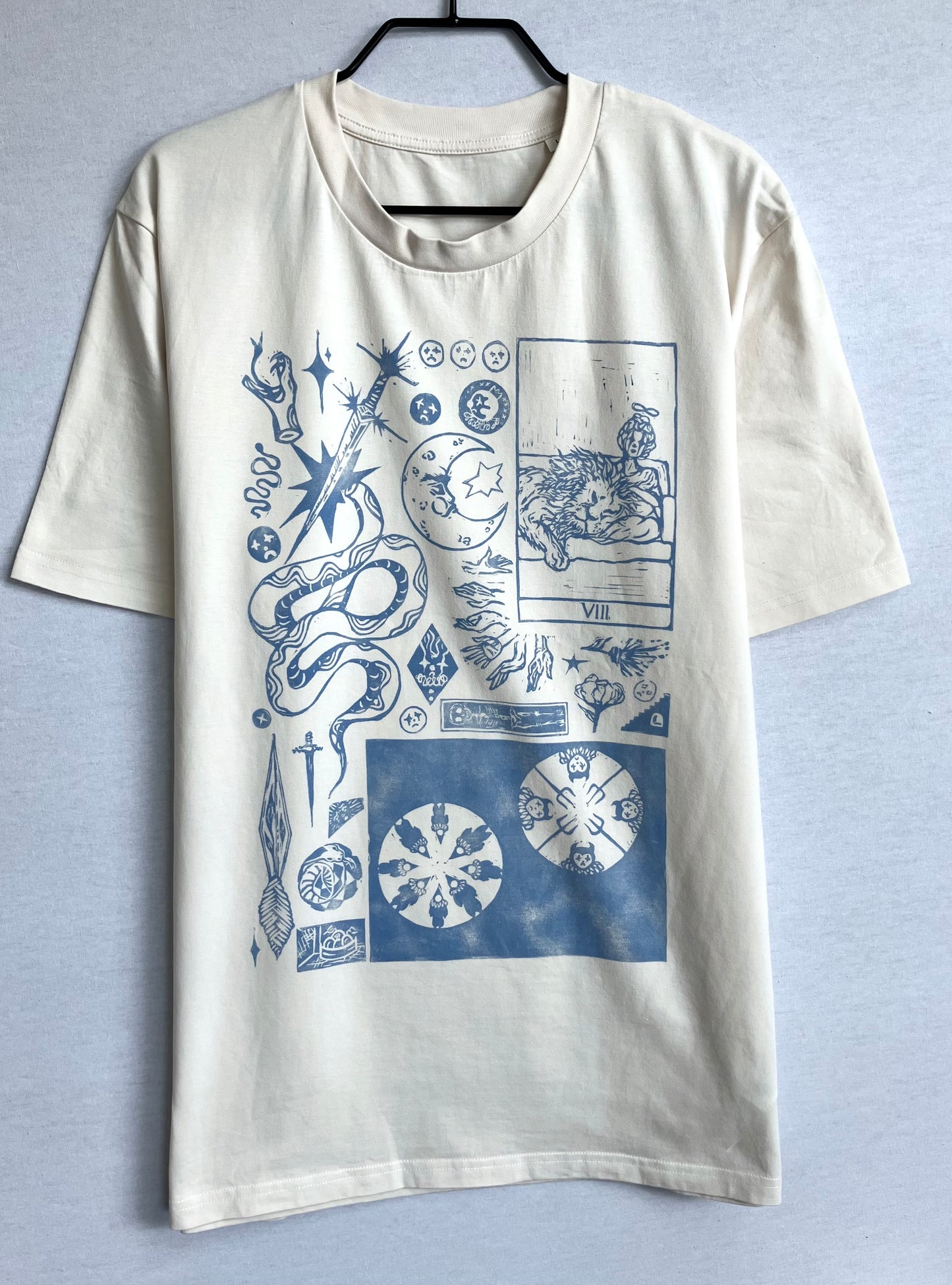 Handprinted Unisex Shirt Size L