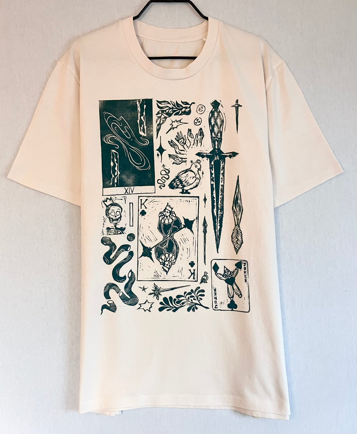 Handprinted Unisex Shirt Size XL