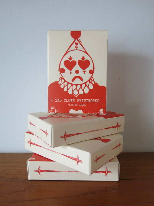 Sad Clown Printworks Playing Cards