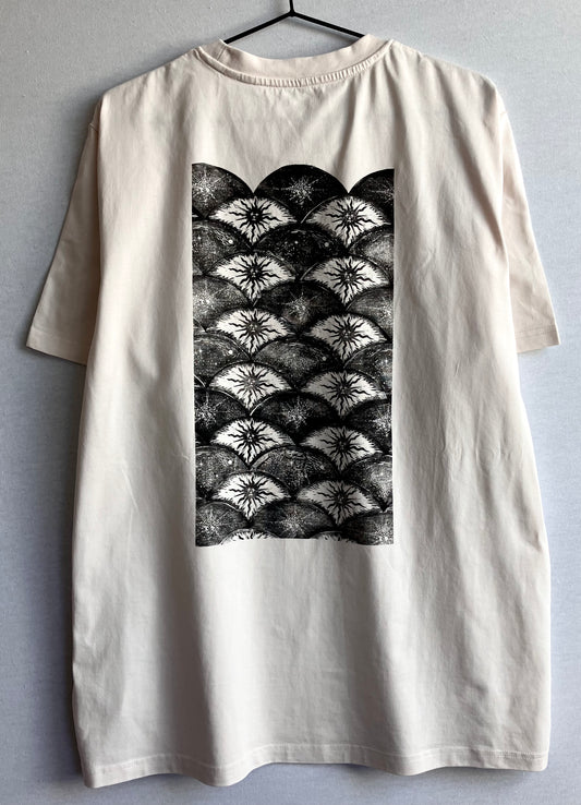 Handprinted Unisex Shirt Size XL (Print on the back)