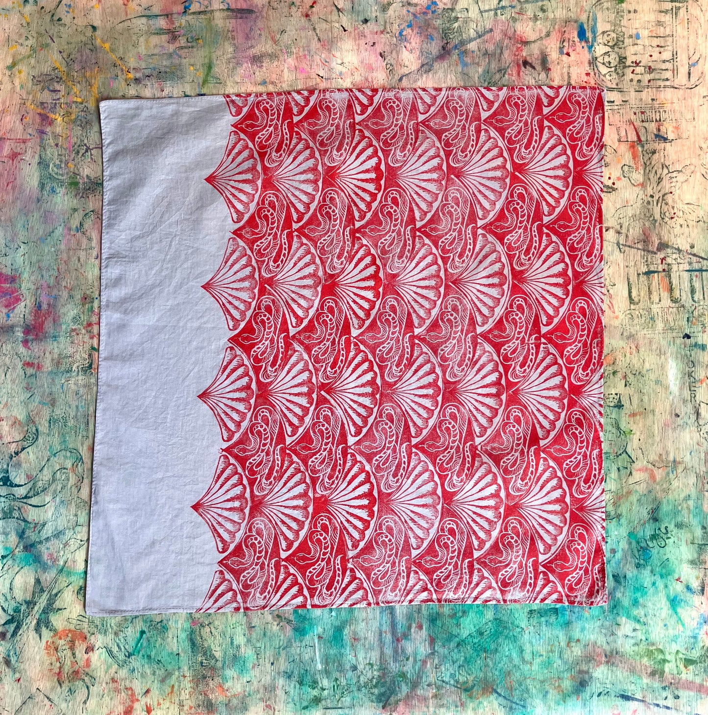 Handprinted Scarf