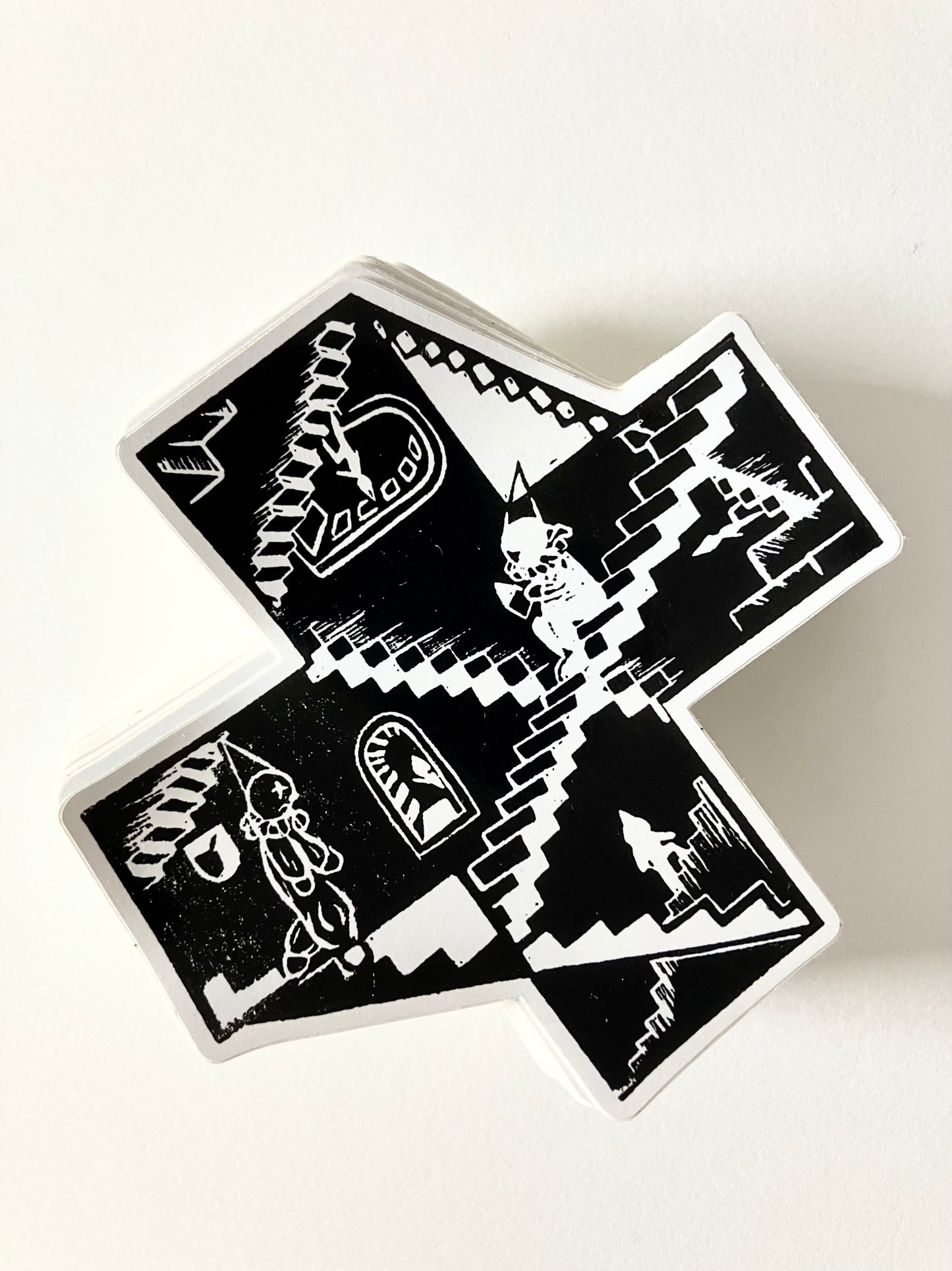 Plus print sticker