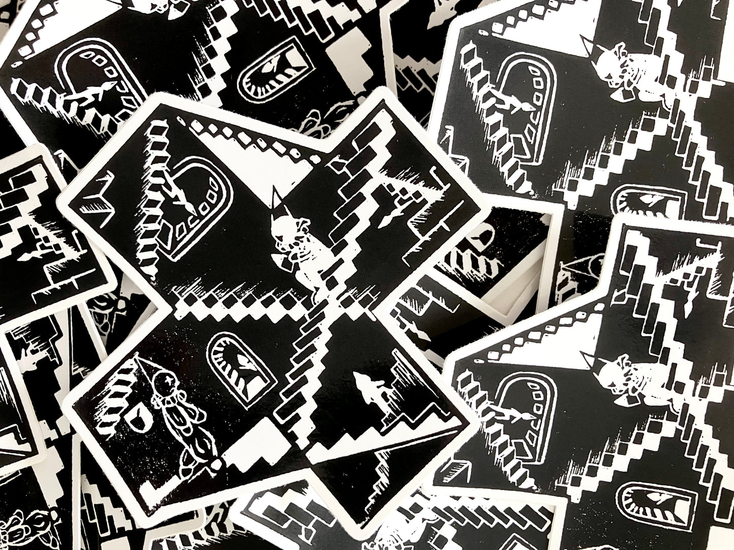 Plus print sticker