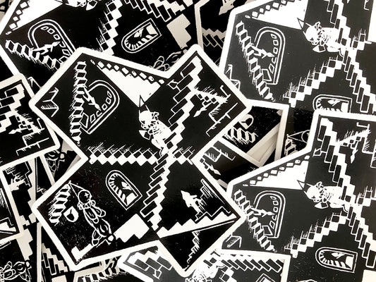 Plus print sticker
