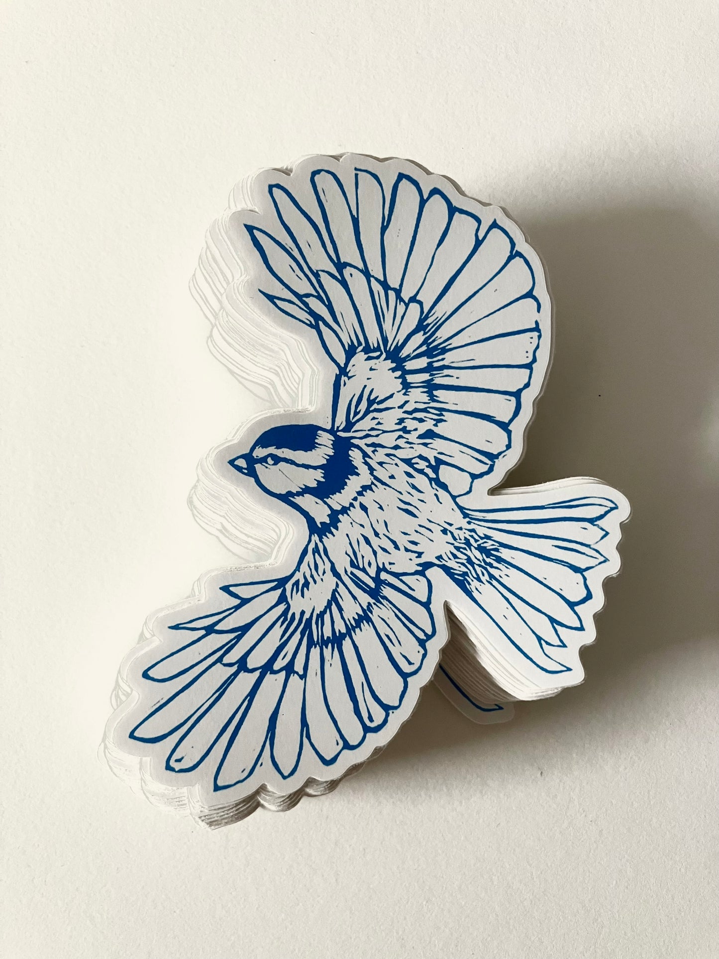Blue Tit print sticker