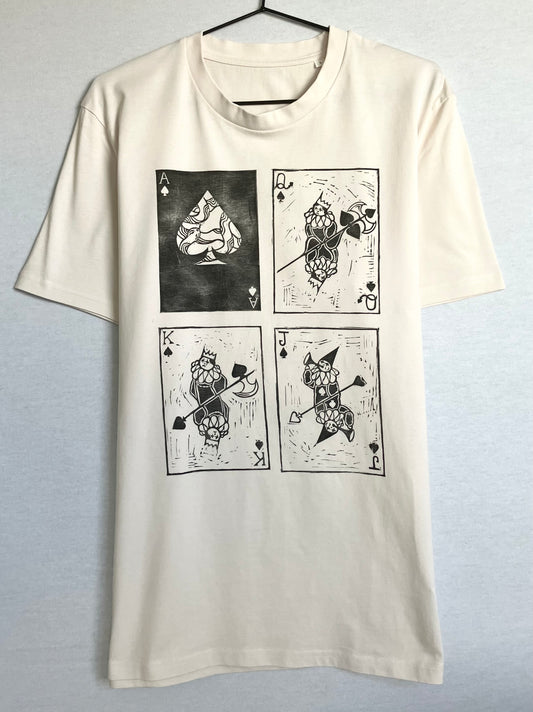 Handprinted Unisex Shirt Size L