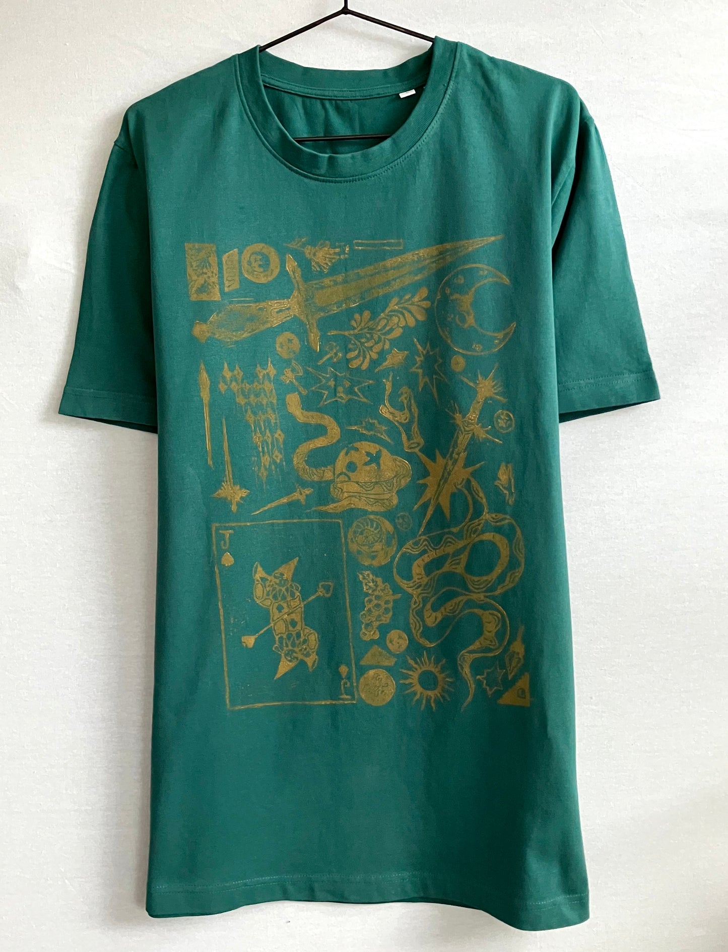 Handprinted Unisex Shirt Size L