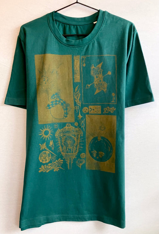 Handprinted Unisex Shirt Size L