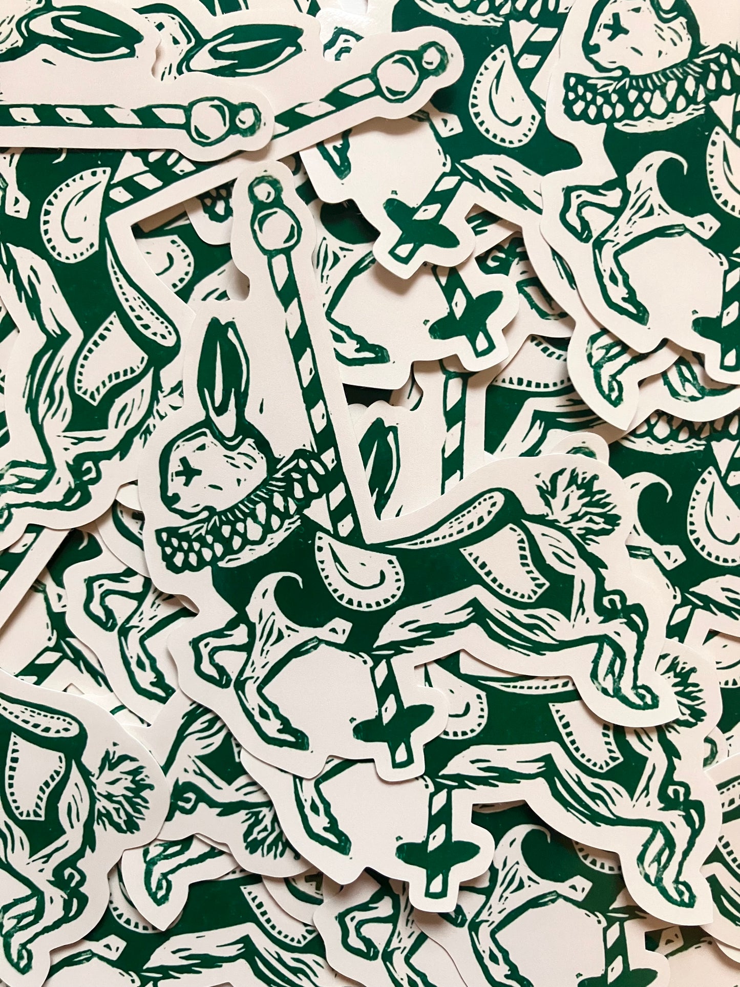Bunny print sticker