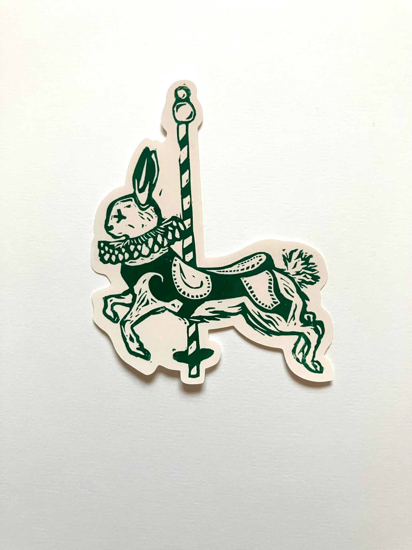 Bunny print sticker