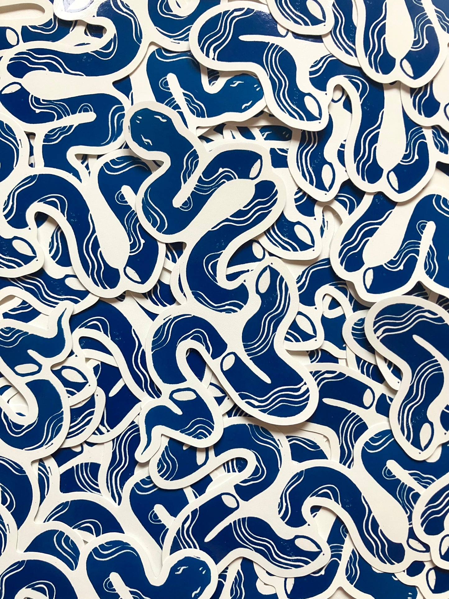 Diced  print sticker