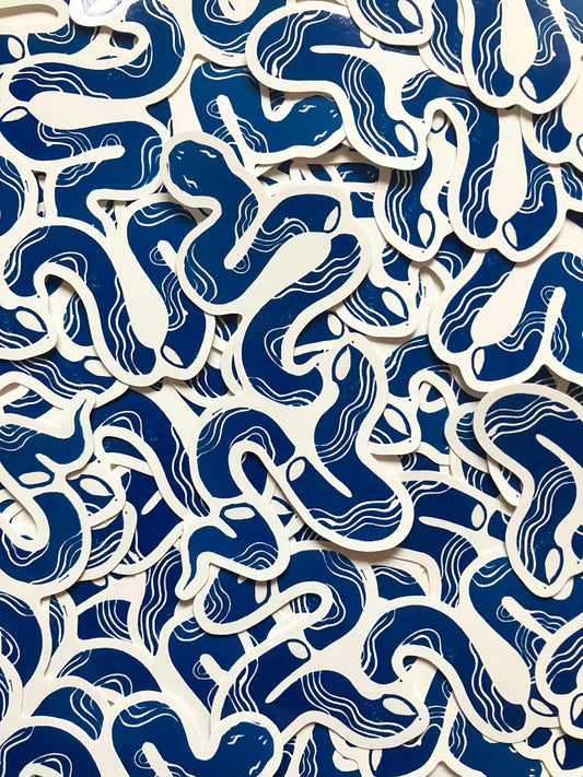Diced  print sticker