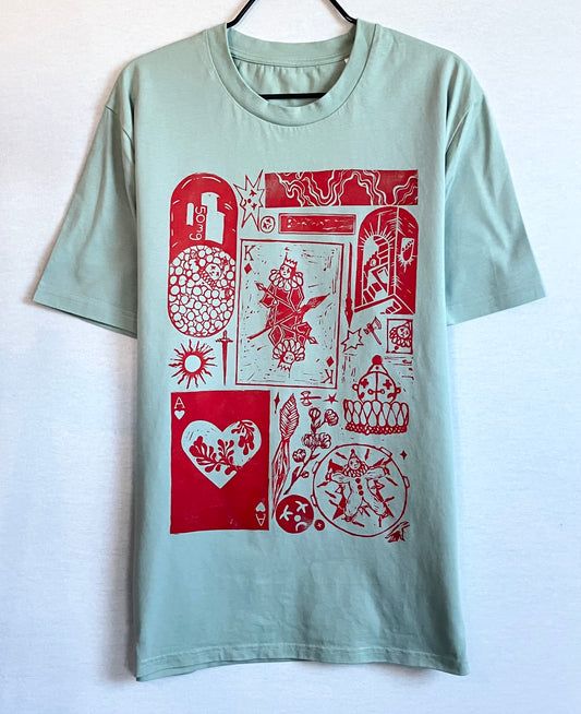 Handprinted Unisex Shirt Size L