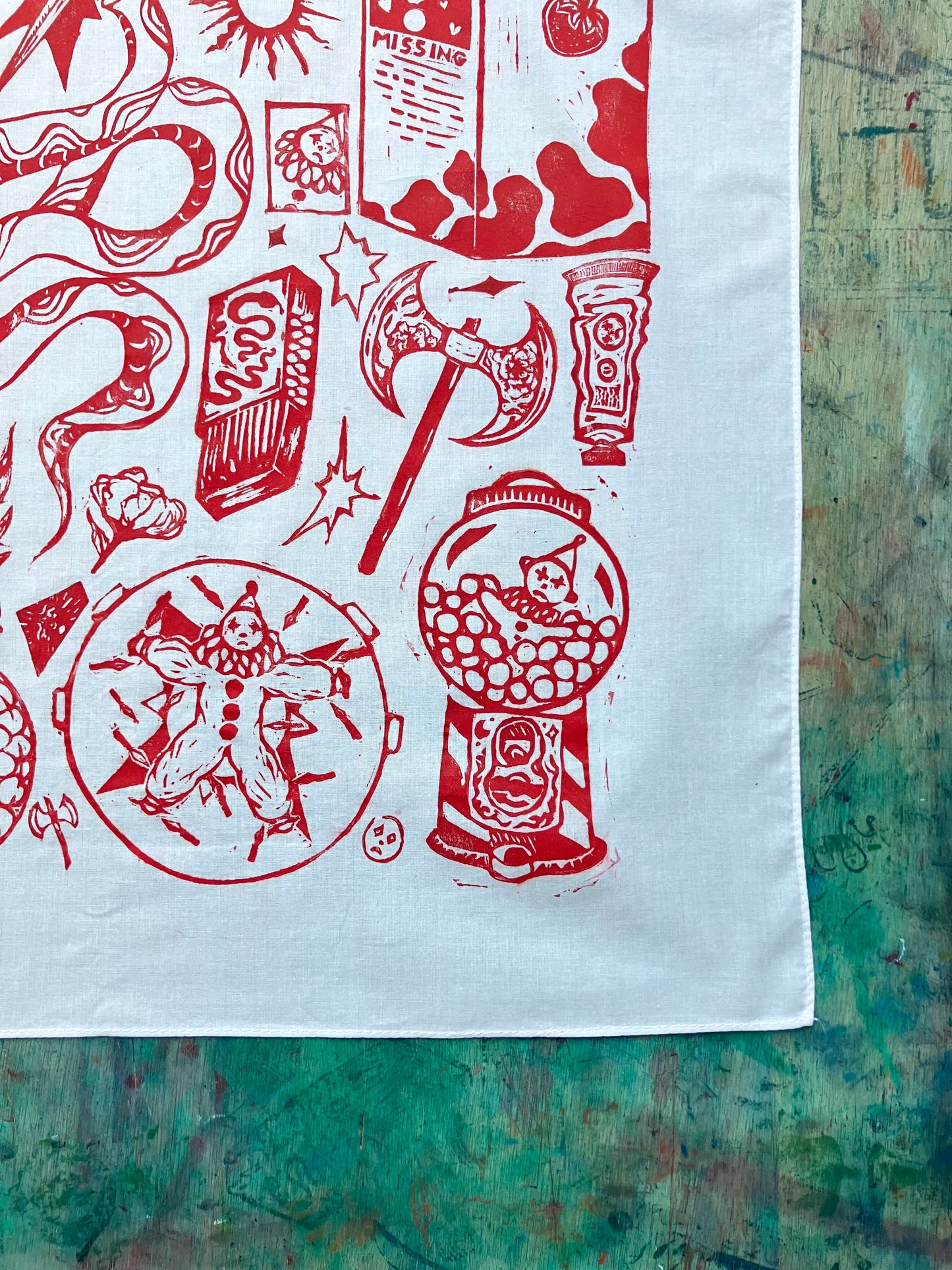 Handprinted Scarf