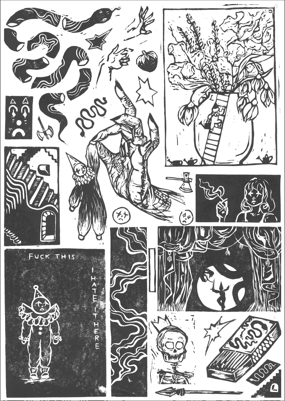 A3 original collage print 3
