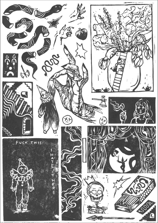 A3 original collage print 3