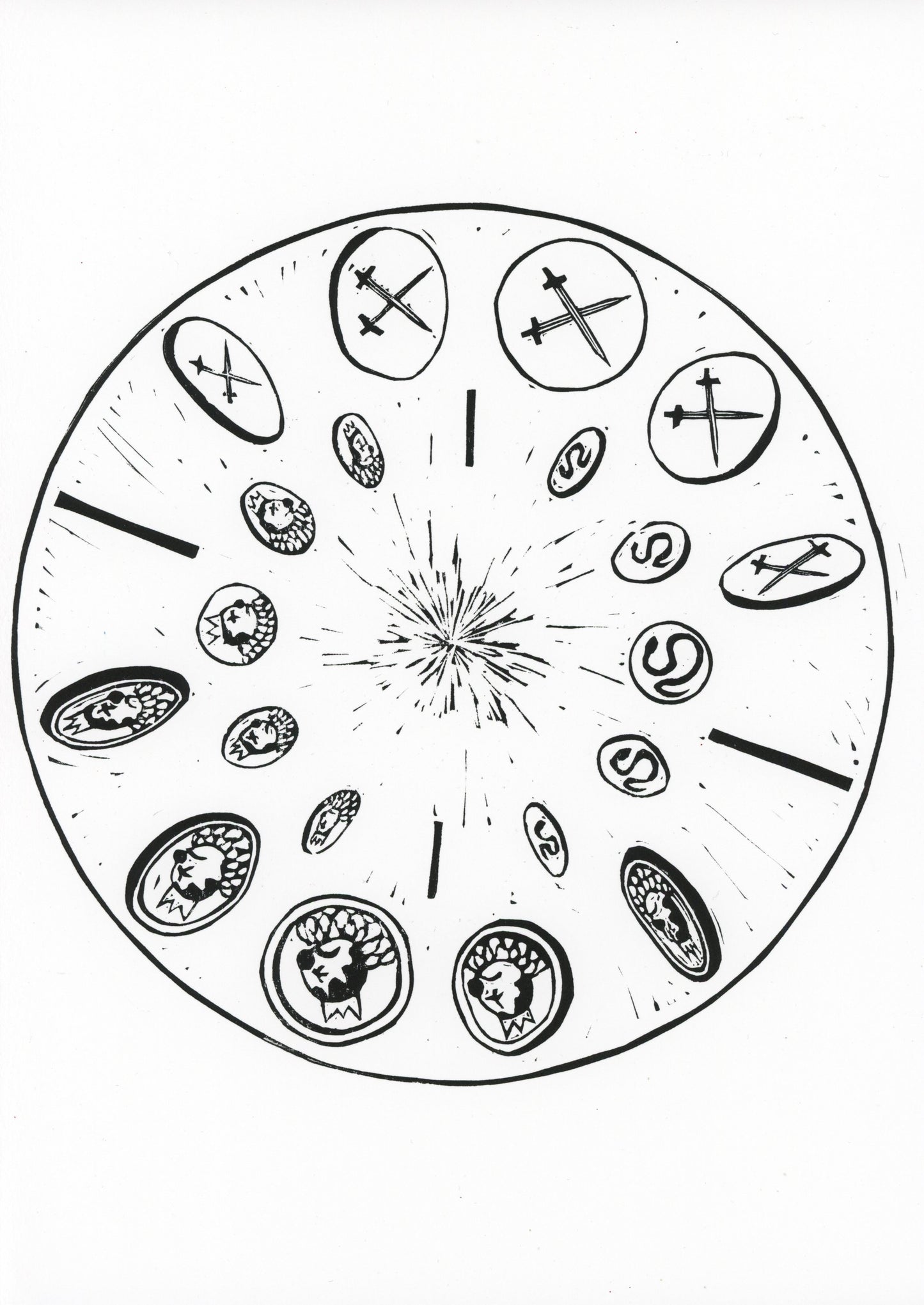 Coin phenakistoscope original print