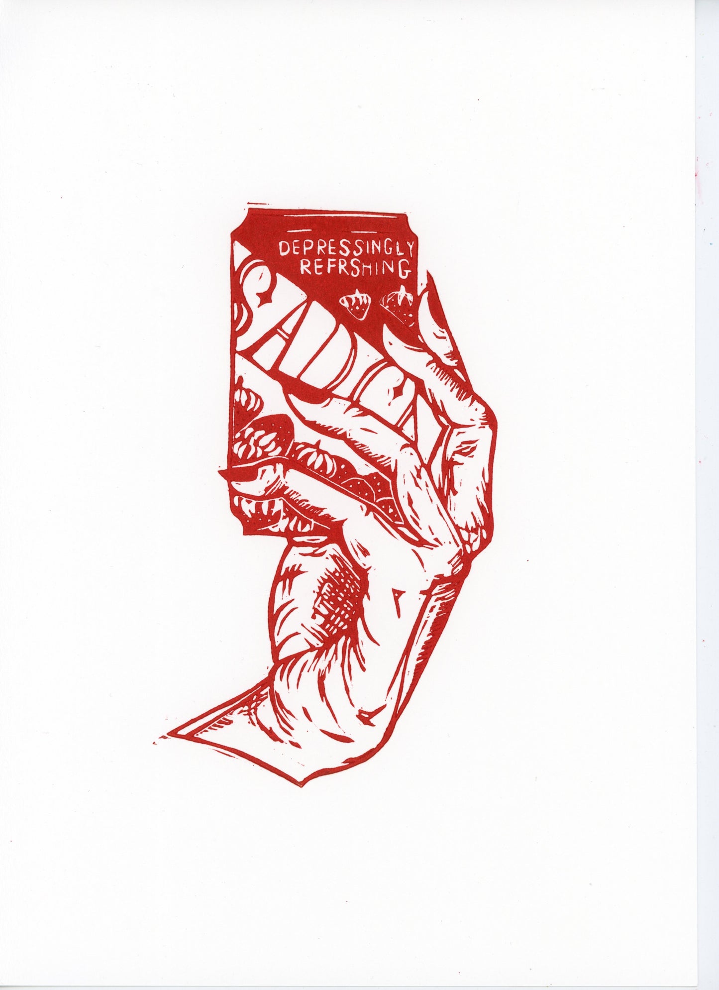 Depressingly Refreshing original print