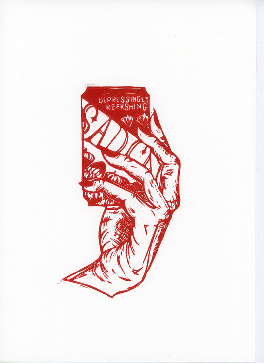 Depressingly Refreshing original print