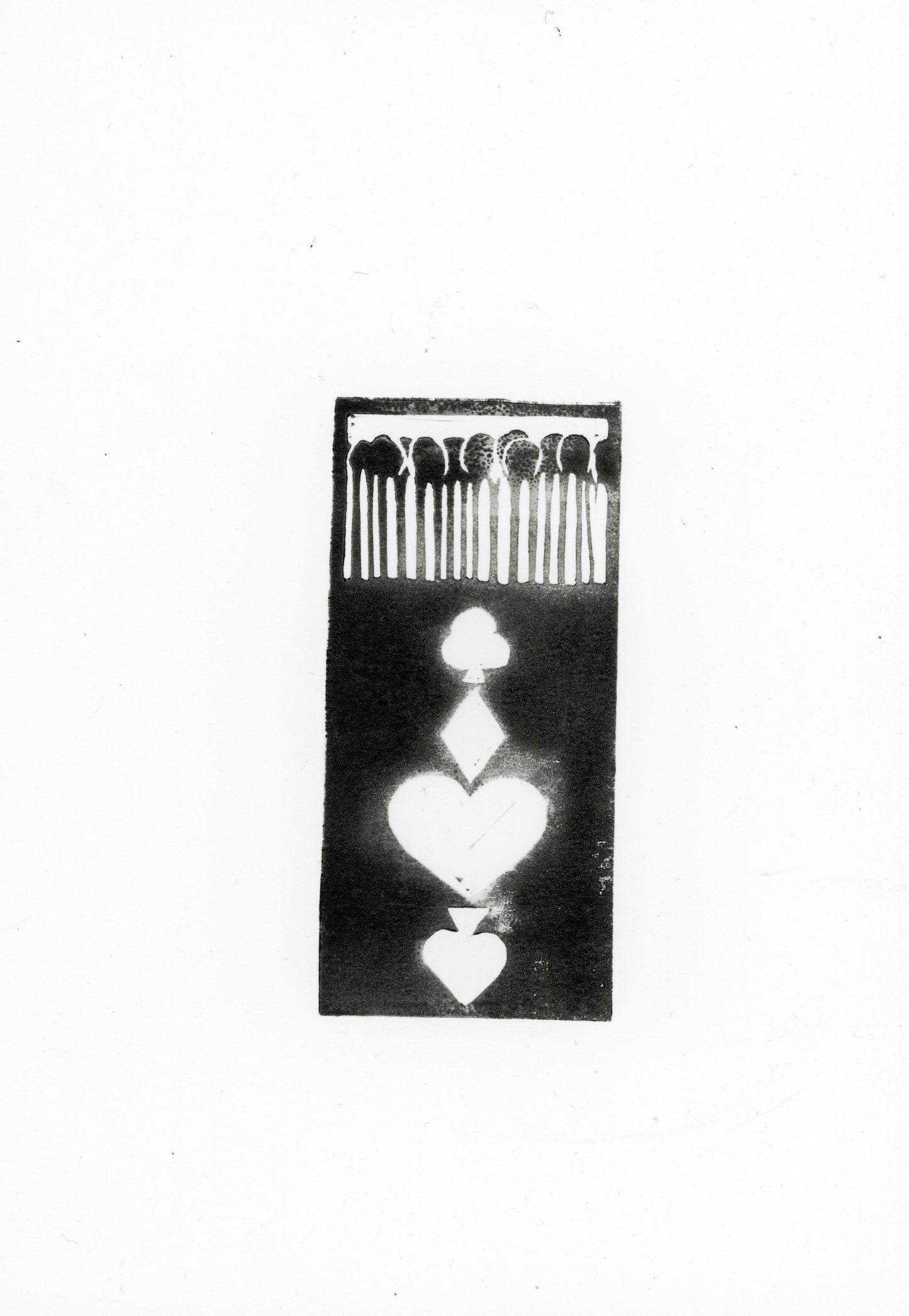 'Playing card Matchbox’ original print