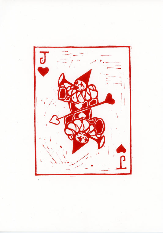 'Jack of Hearts' original print