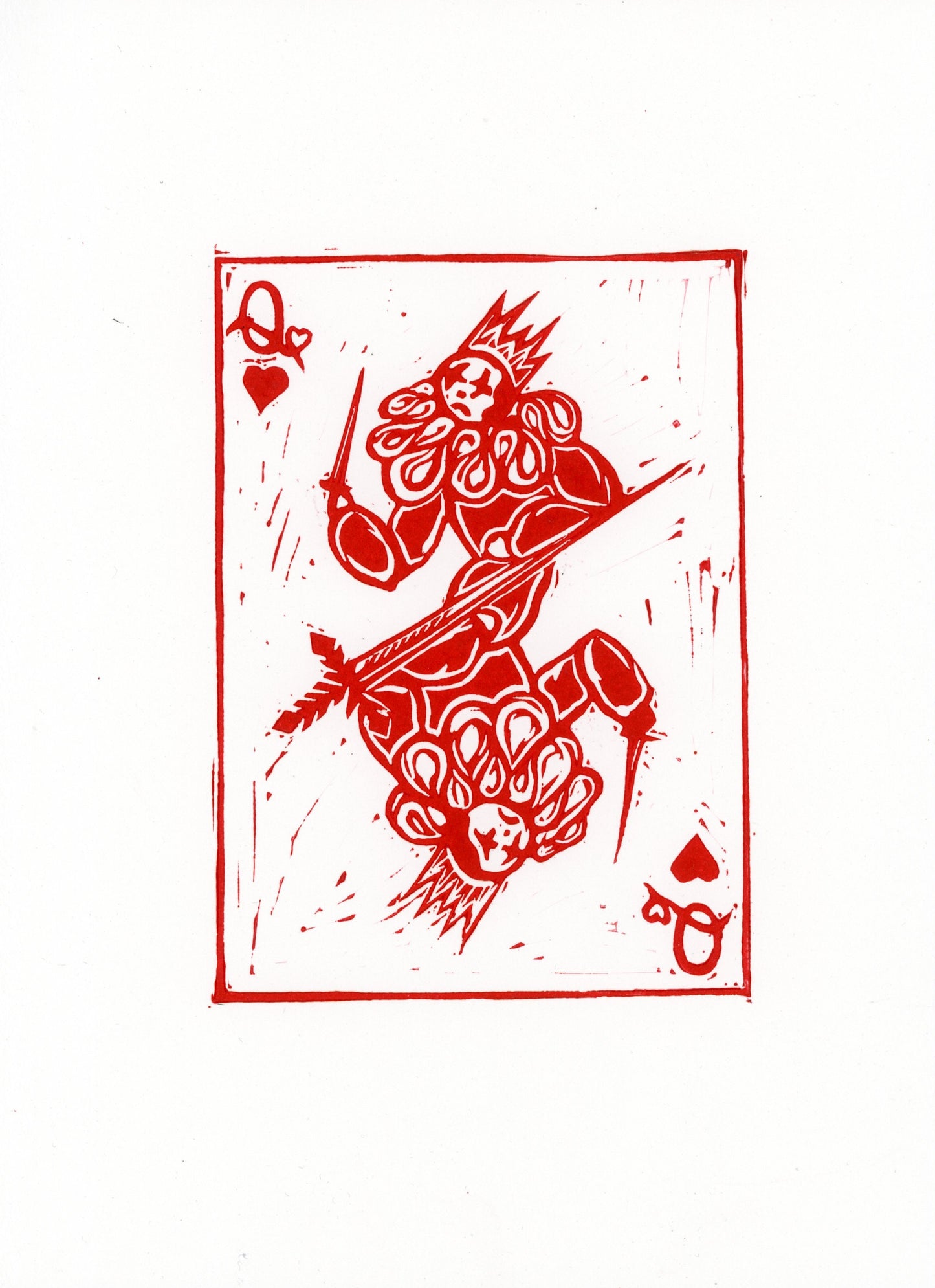 'Queen of Hearts' original print