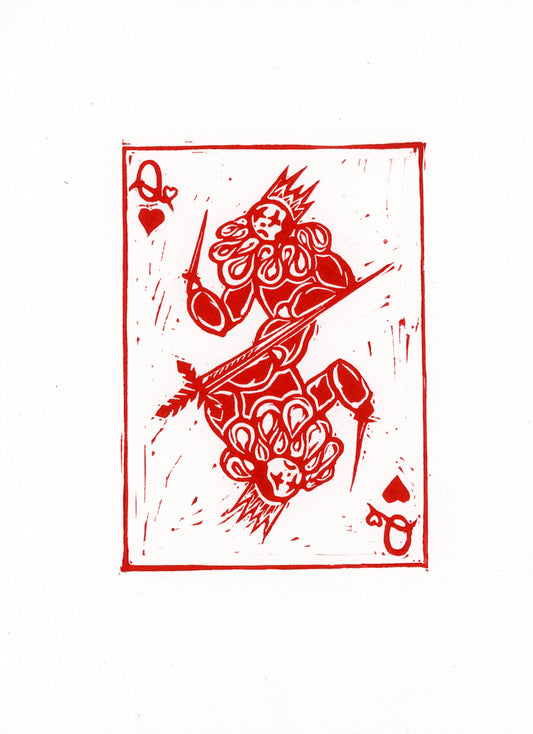 'Queen of Hearts' original print