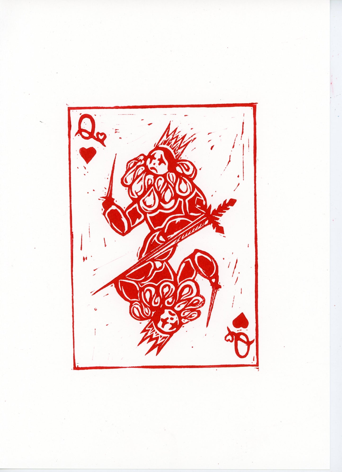 'Queen of Hearts' original print