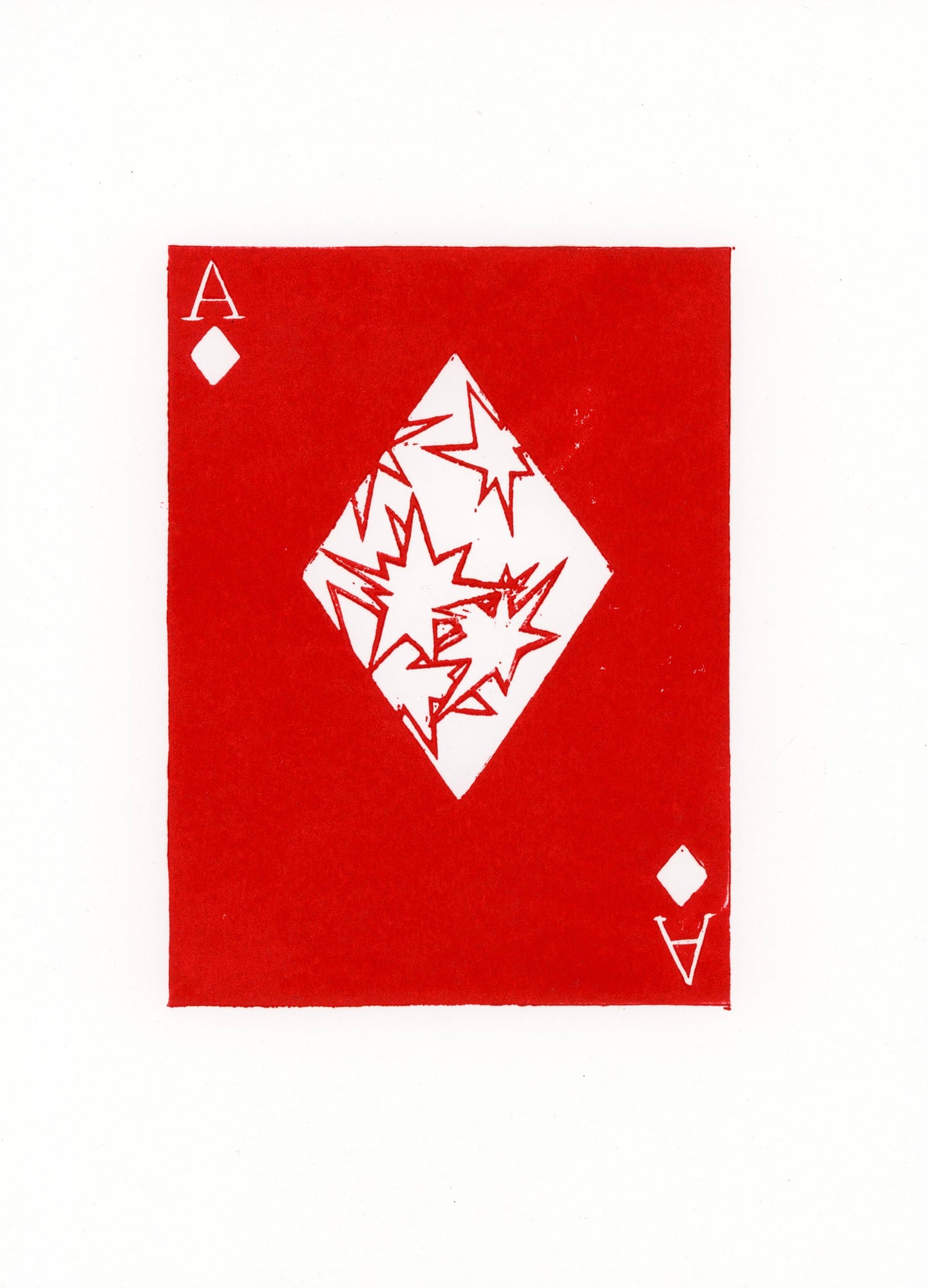 'Ace of Diamonds' original print