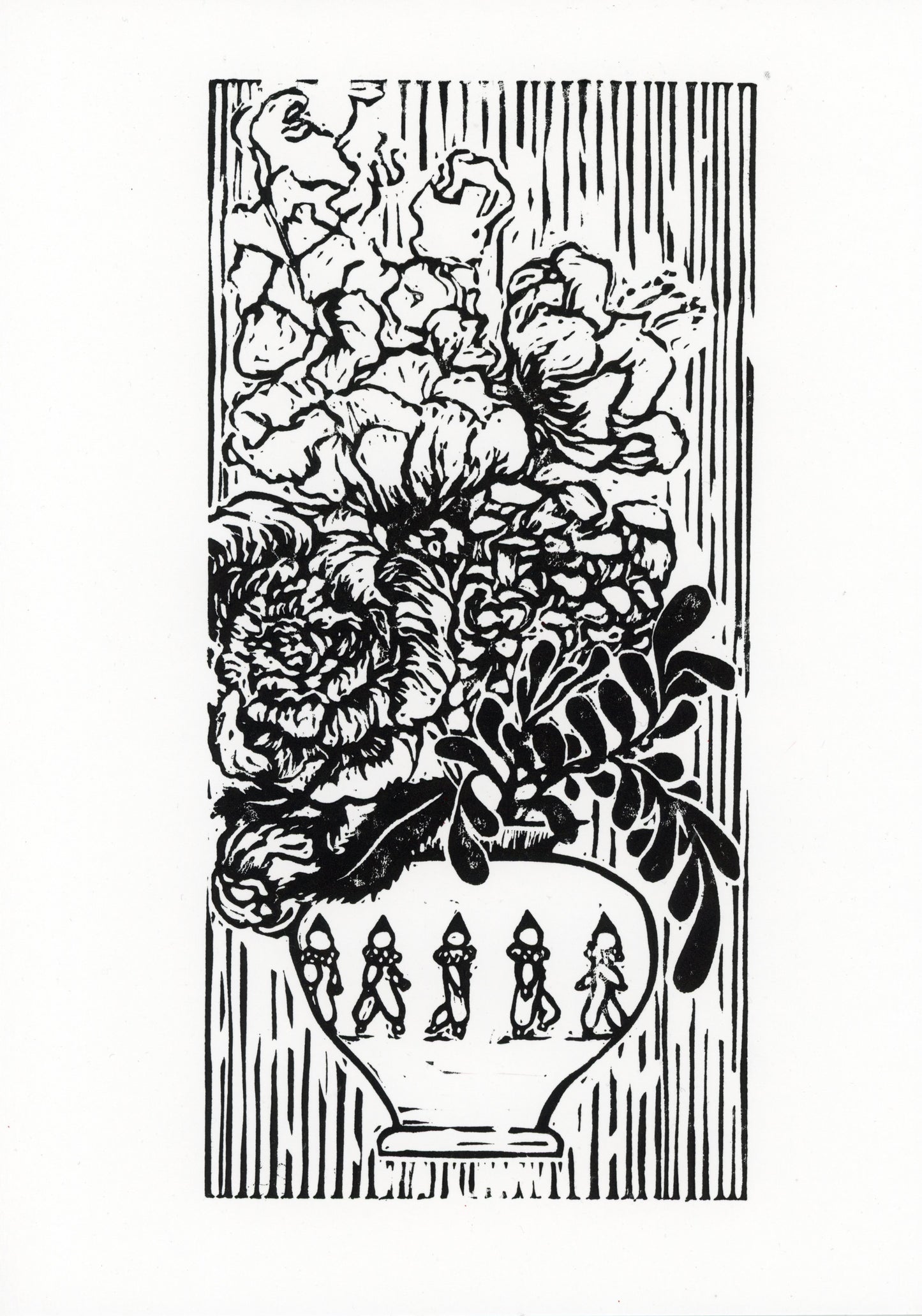 'Flower Vase' original print
