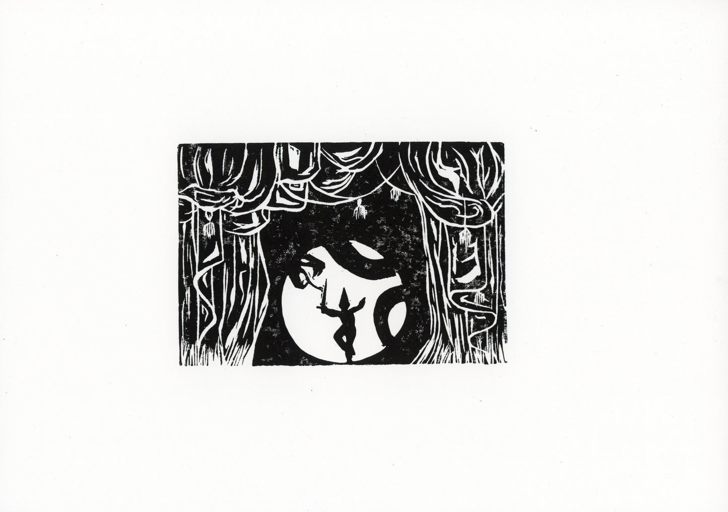 'Stage fight' original print