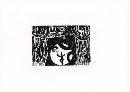 'Stage fight' original print