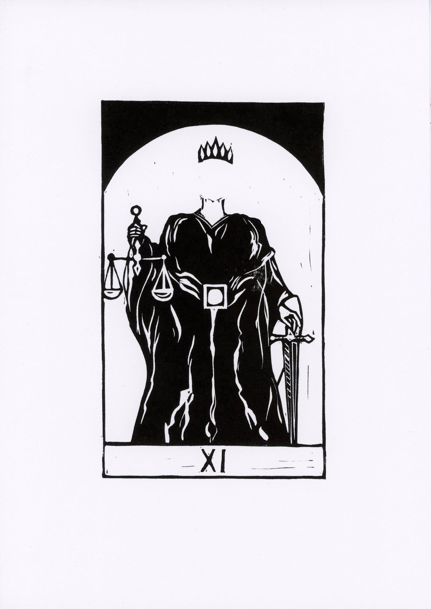 'Justice' original print